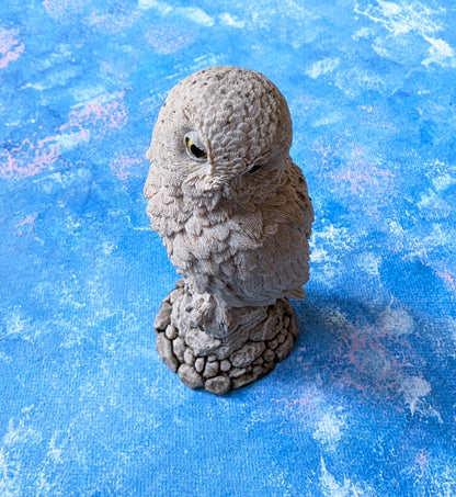 Vintage Langford Country Artists Small Resin Owl Ornament - 1994