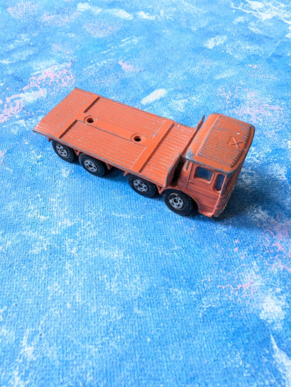 Vintage Matchbox Superfast No. 10 Leyland Ergomatic Cab Pipe Truck - 1971