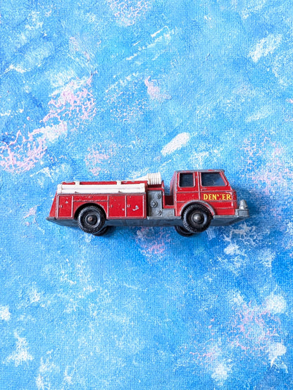 Vintage Matchbox Lesney No. 29c Denver Maxim Fire Pumper Truck - 1966
