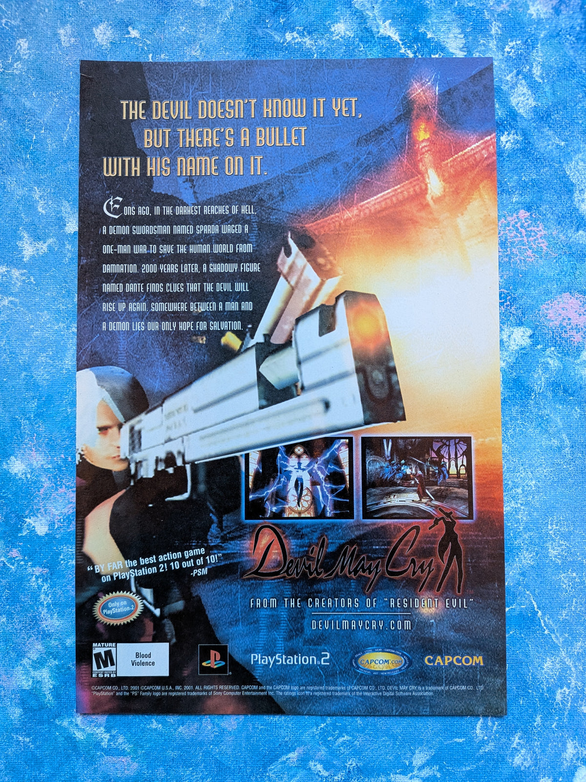 Devil May Cry 2001 Capcom Playstation 2 Game Promo Advertisement - See Details