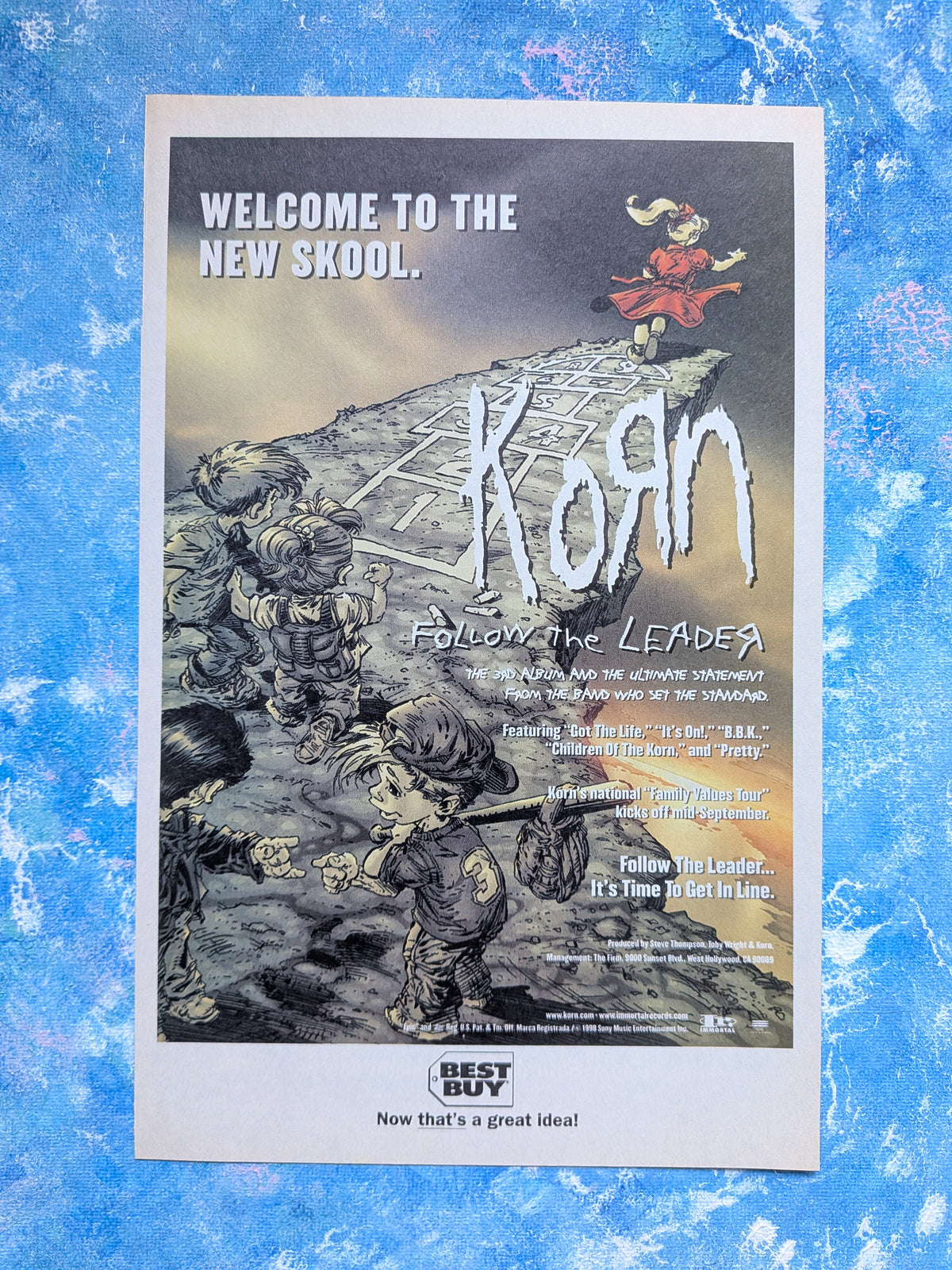Korn Nu-Metal Band Follow The Leader Album 1998 Advertisement - See Details