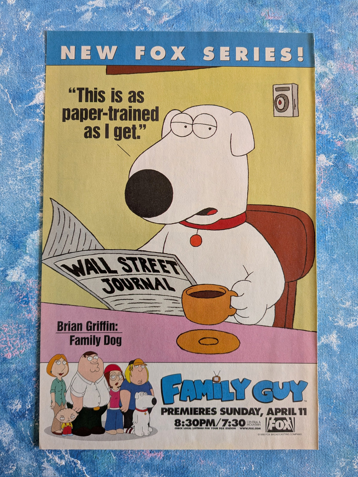 Vintage Family Guy 1999 Fox TV Premiere Advertisement - See Details