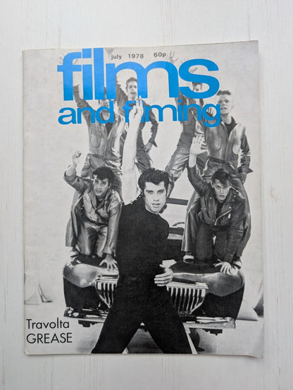 Films and Filming Magazine July 1978 - John Travolta Grease Cover