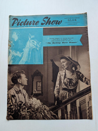 Picture Show Vol. 54 No. 1401 February 4th, 1950, The Rocking Horse Winner Cover