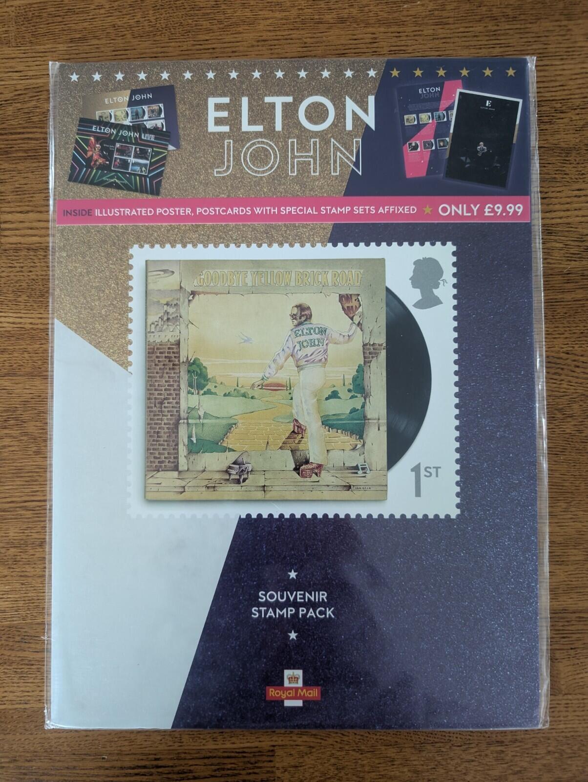 Elton John Souvenir Stamp Pack - Royal Mail/W.H.Smith Exclusive 2019 - Sealed