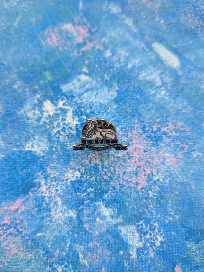 Vintage Royal Lincolnshire Regiment Egypt Lapel Metal Pin Badge