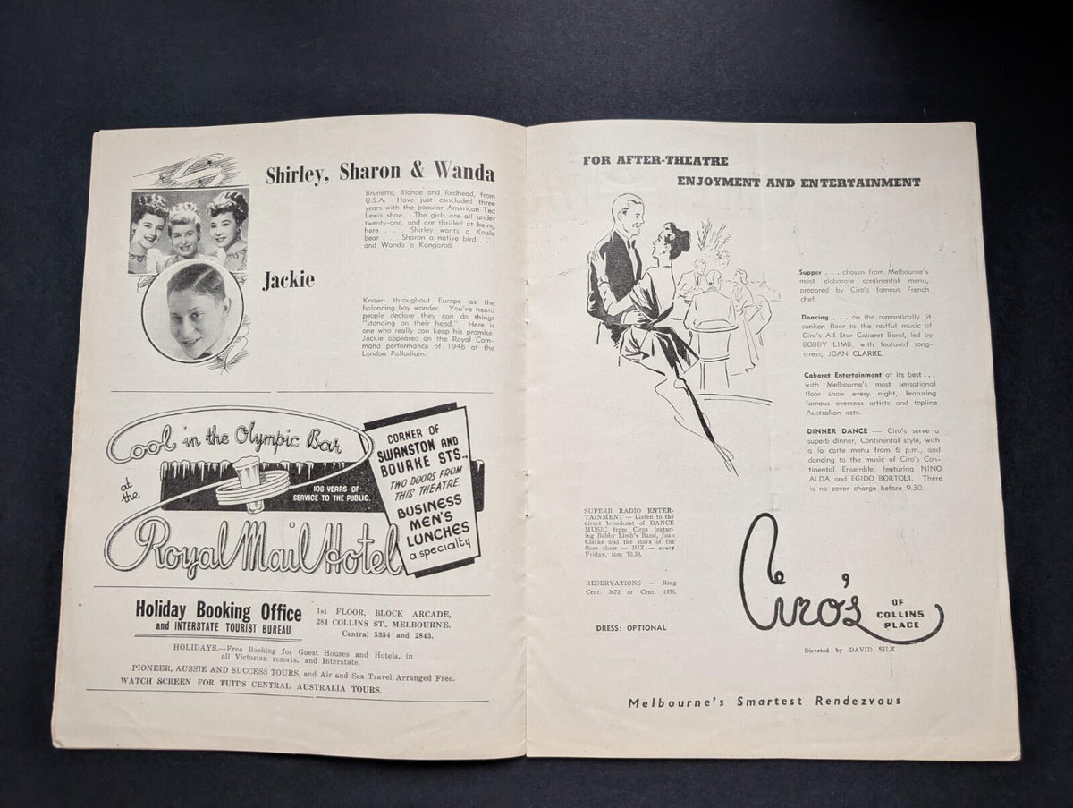 "Here From There" Joan Davis Tivoli Theatre Show Programme - 1940s Approx