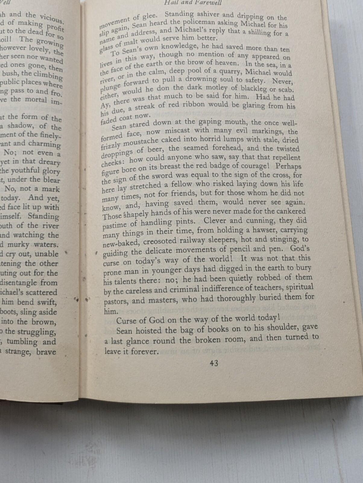 Inishfallen Fare Thee Well by Sean O'Casey - 1949 - Macmillan & Co Ltd