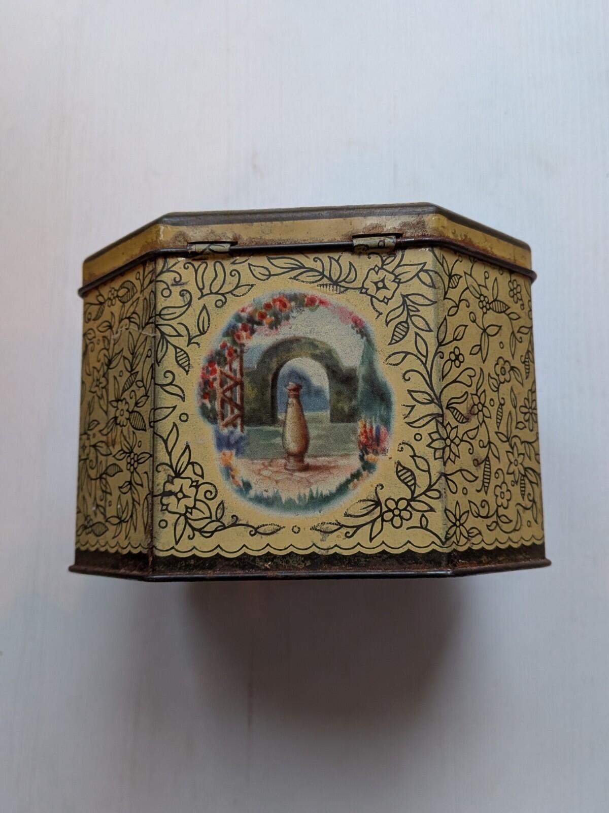 Rare/Scarce McFarlane Lang & Co. Biscuit Tin (Empty) - Lady In Garden - 1930s