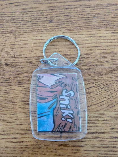 Freddy Krueger Nightmare On Elm Street Keyring, Made From Recycled Vintage Comic