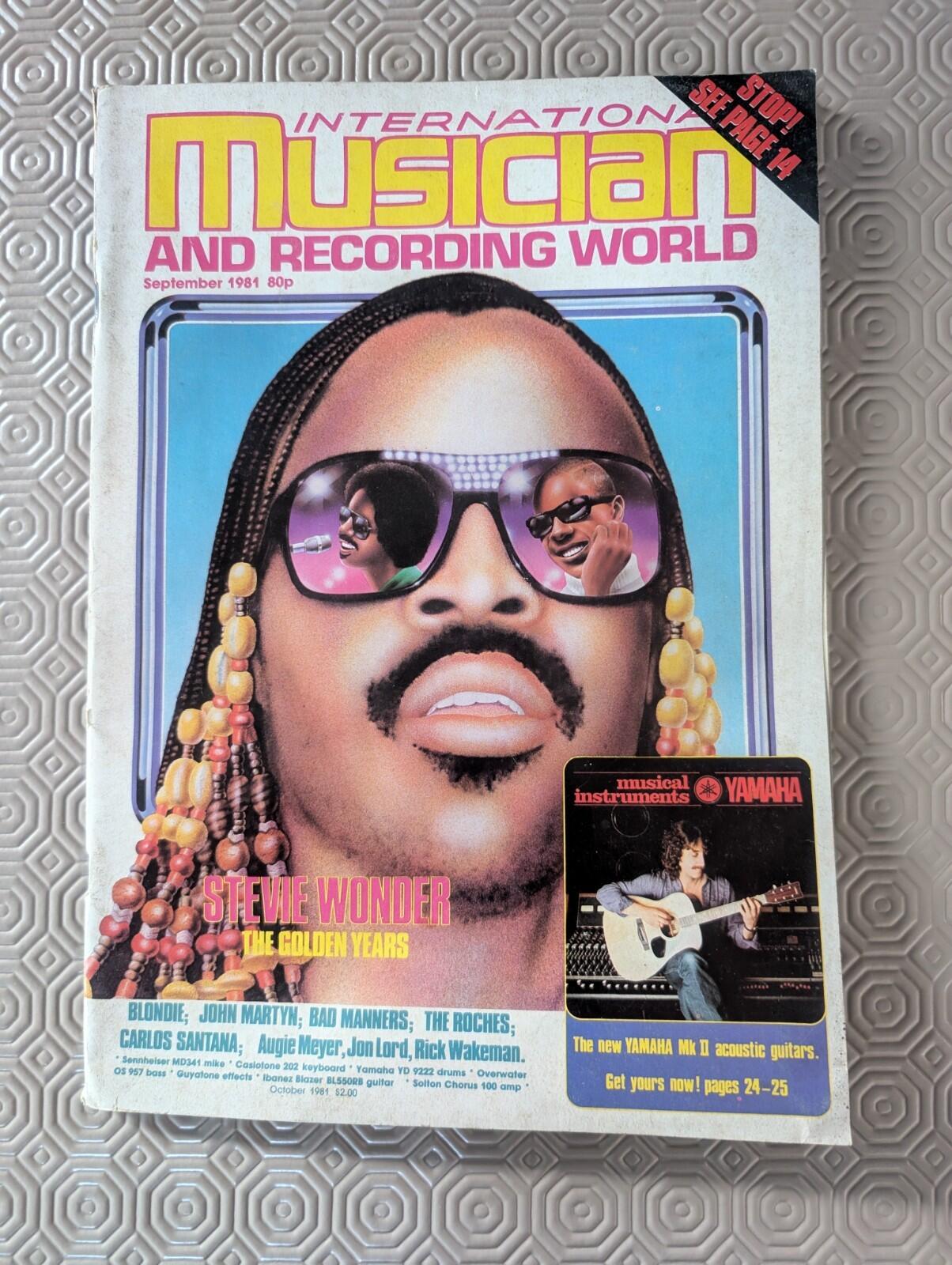 International Musician and Recording World Vol. 7 No. 9 - 1981 - Stevie Wonder