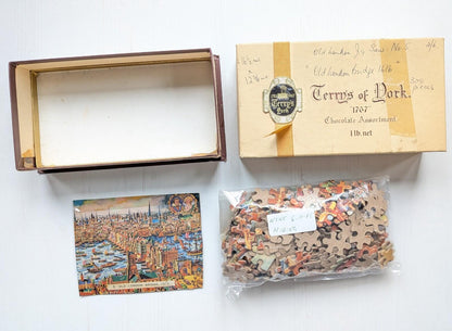 Vintage Old London Bridge x300 Piece Jigsaw - in Terry's Chocolate Box
