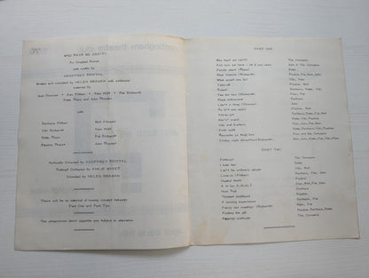 Who Says We Can't Programme - Nottingham Theatre Club 1970