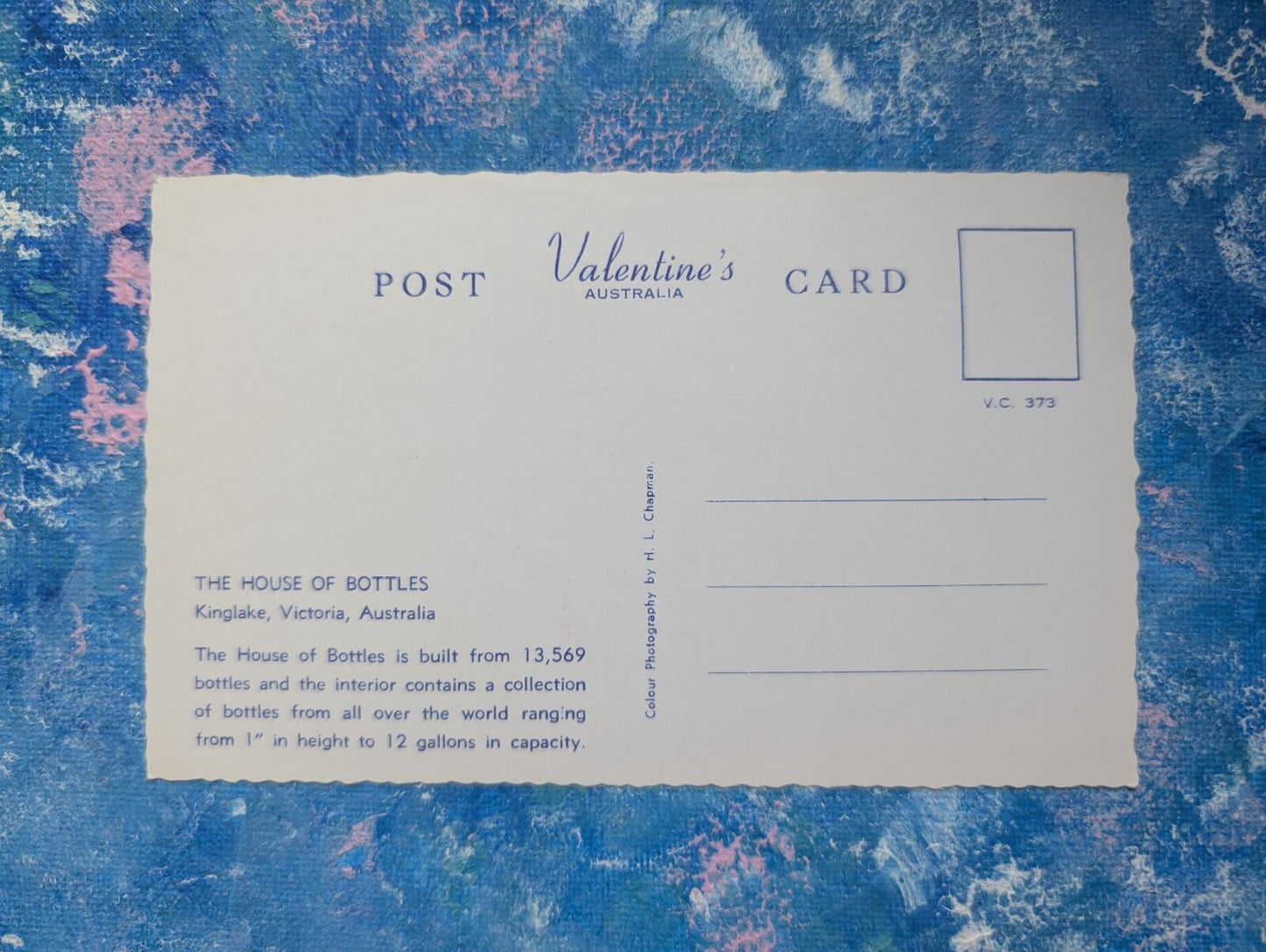 Vintage House of Bottles, Kinglake Australia Postcard - Valentine's Postcard