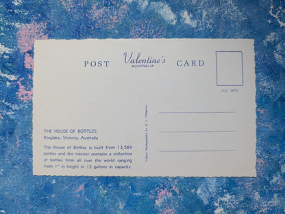 Vintage House of Bottles, Kinglake Australia Postcard - Valentine's Postcard