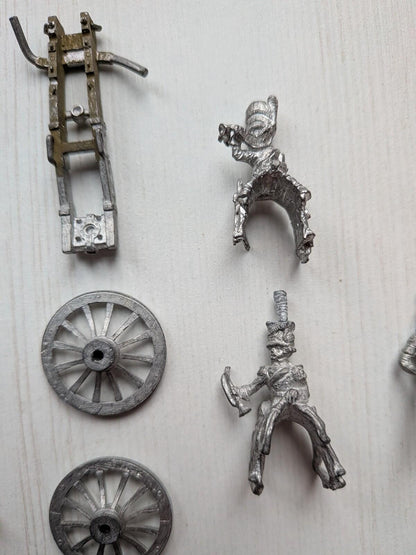Vintage Metal Hinchliffe Horses/Cavalry Napoleonic Minature Figures 20+ Bundle