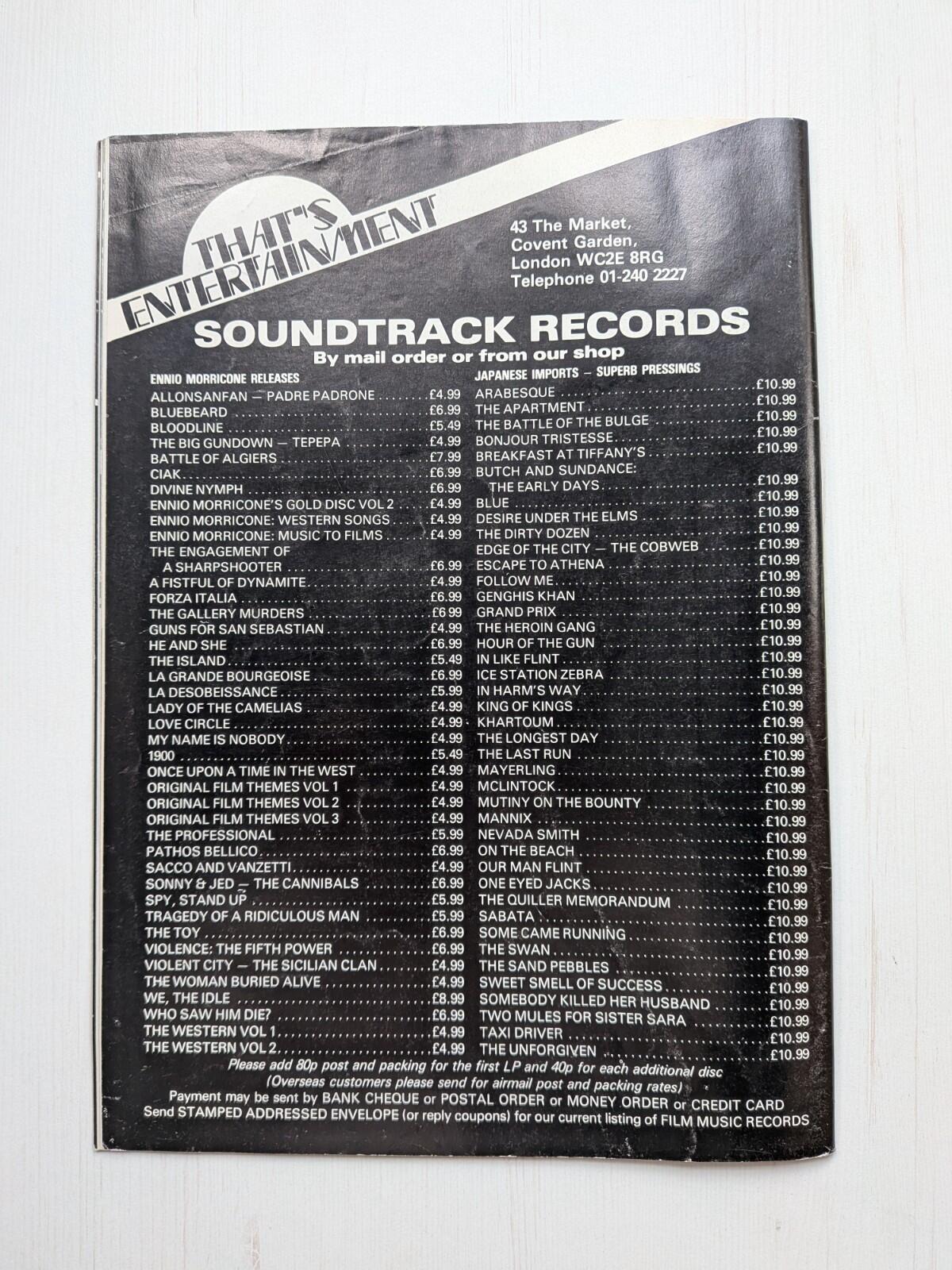 Films on Screen and Video Vol. 2 No. 9 August 1982, Pink Floyd The Wall Cover