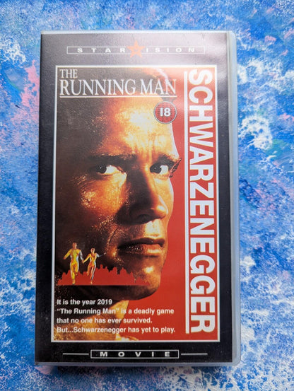 The Running Man - Arnold Schwarzenegger - 1987 - Starvision/Entertainment UK VHS
