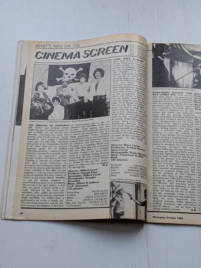 Photoplay Movies & Video Vol. 34 No. 10 - October 1983 - John Travolta Cover