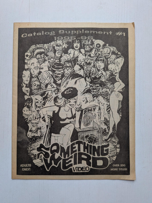Something Weird Video Catalog Supplement #1 1995-96 - Adults Only
