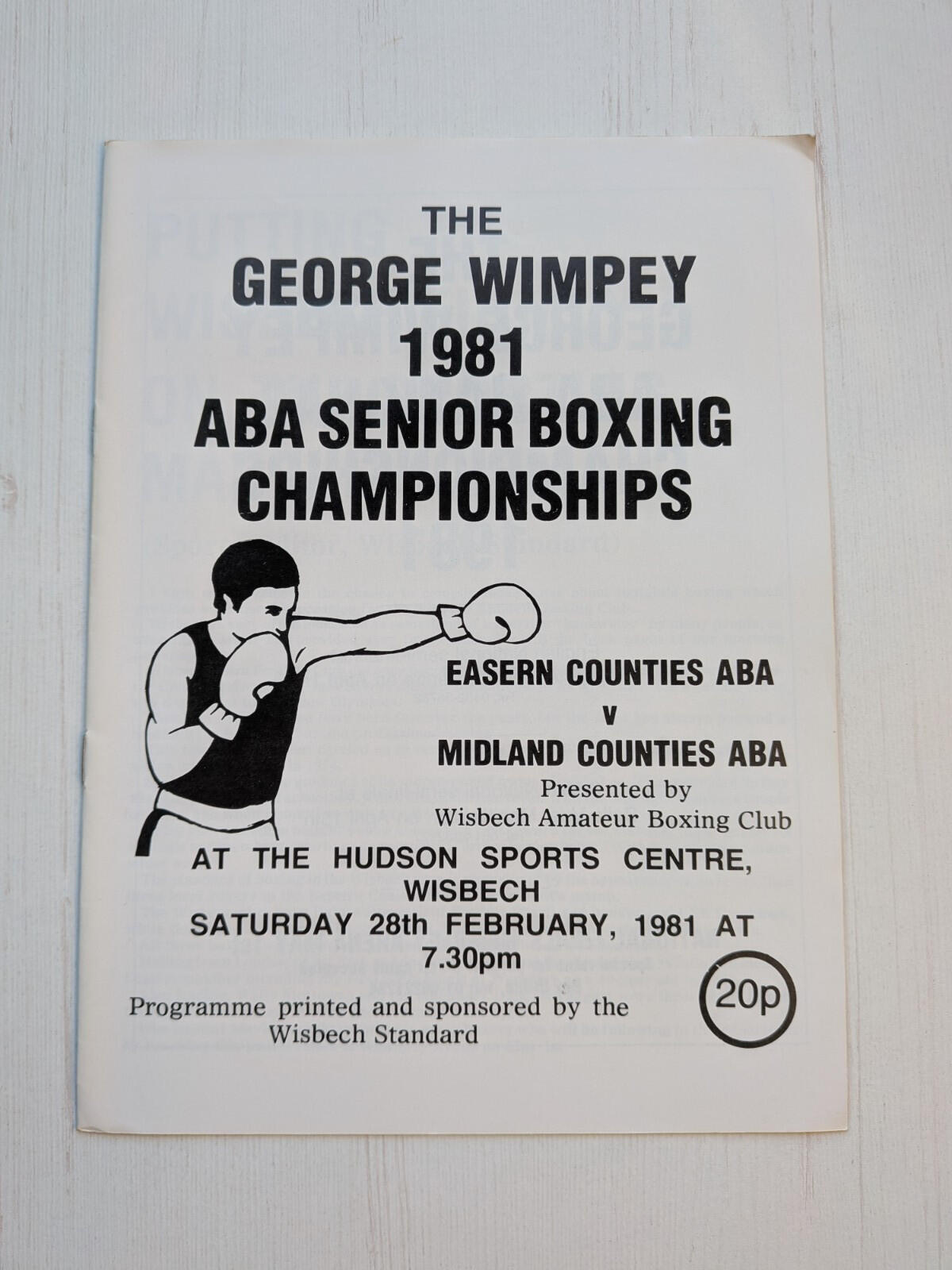 George Wimpey 1981 ABA Senior Boxing Championships Programme