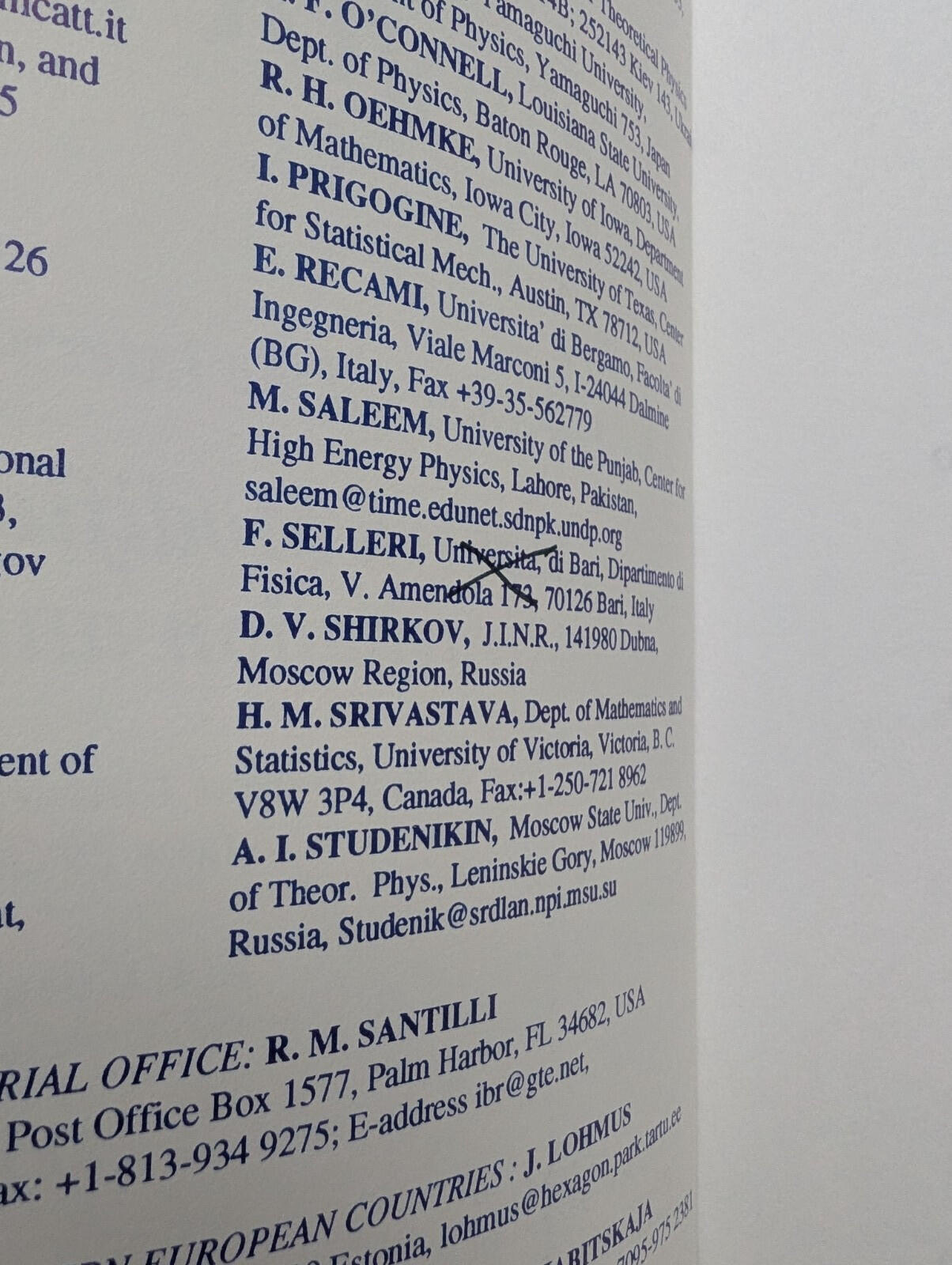 Hadronic Journal Vol. 21 No. 2 - April 1998 - Hadronic Press Inc.