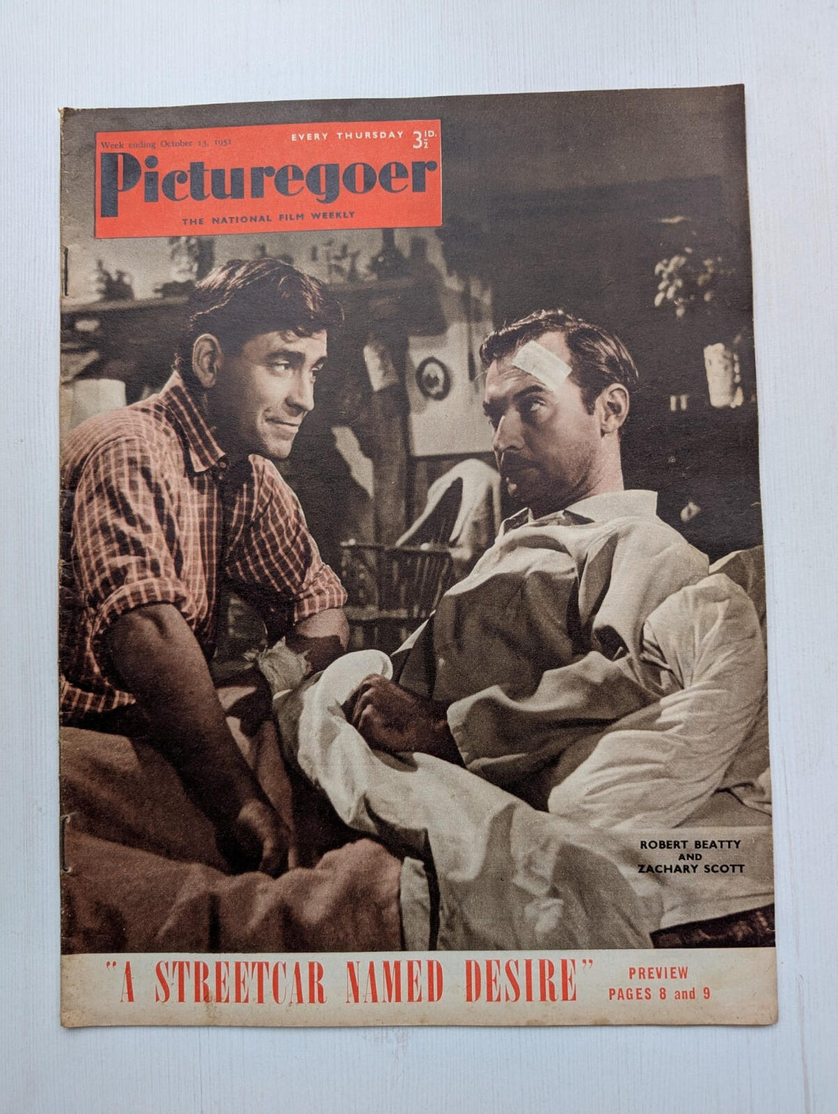 Picturegoer October 13, 1951 - Robert Beatty/Zachary Scott Cover