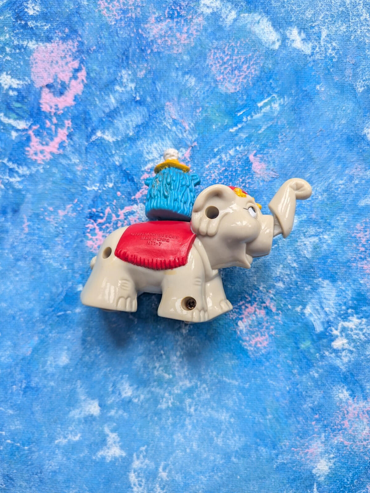 Vintage The Fry Kids Circus Elephant Happy Meal Toy - 1989 - McDonalds