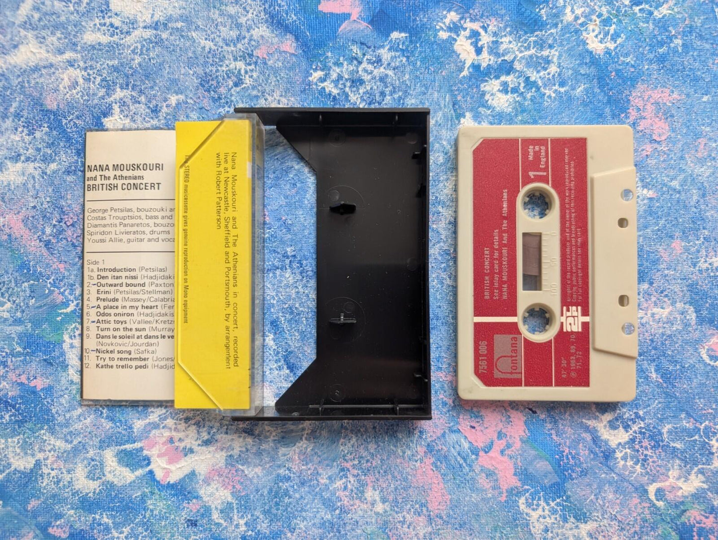 Nana Mouskouri - British Concert - 1972 - Fontana Cassette Tape