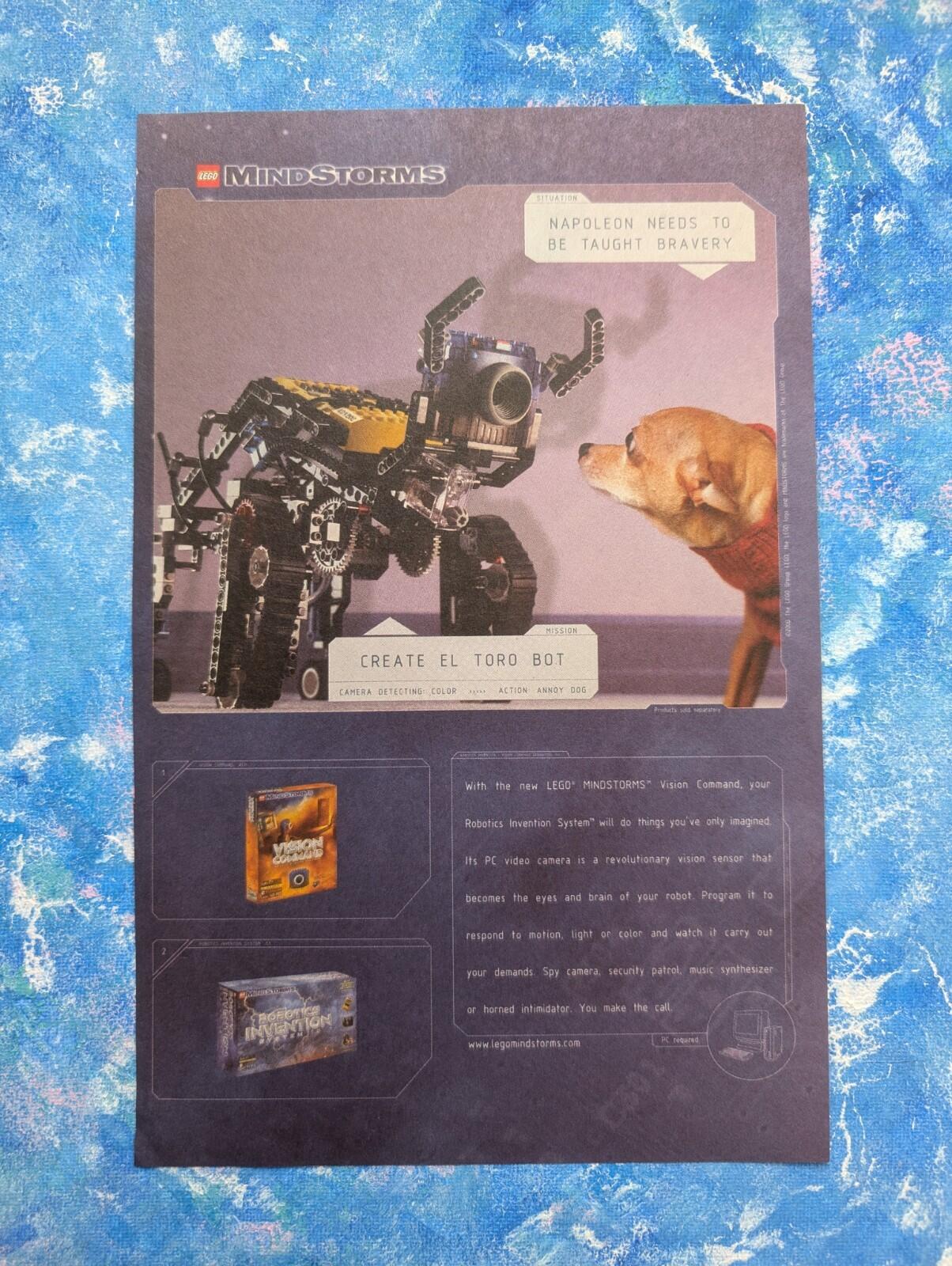 Lego Mindstorms Vision Command/Robotics Invention 2001 Advert - See Details