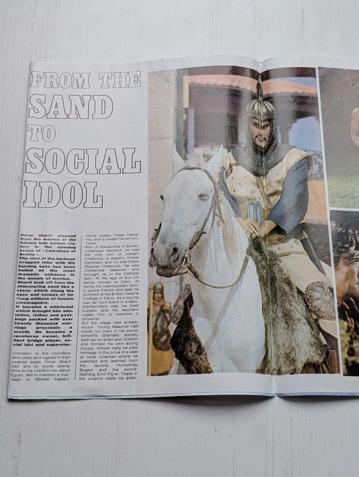 Fold-Out Poster Magazine No. 1 of 6 - Omar Sharif - 1974