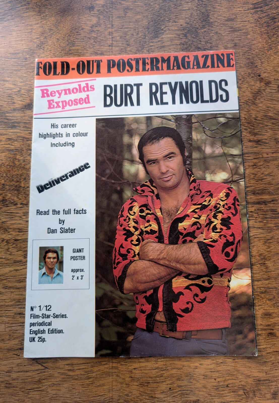 Burt Reynolds Fold-Out Poster Magazine - 2' x 3' Poster