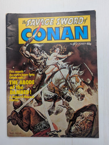 The Savage Sword of Conan No.12 - 1978 - Marvel UK Comic Book