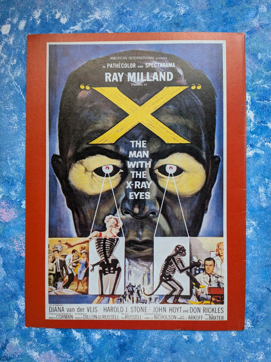 The Man With The X-Ray Eyes Sci-Fi/Horror Movie Small Poster - See Details