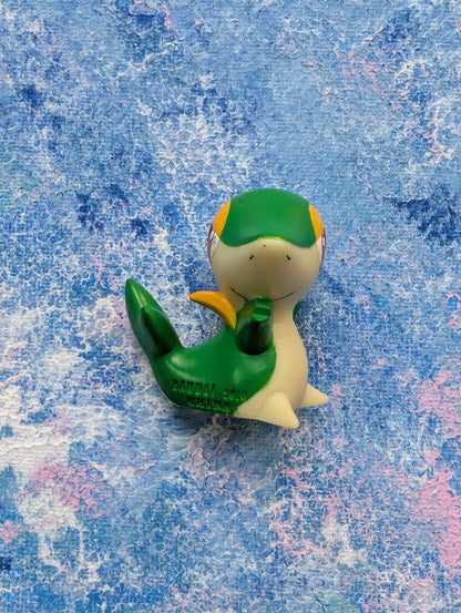 Snivy Pokemon Small Figure/Finger Puppet - 2010 - Nintendo/Bandai