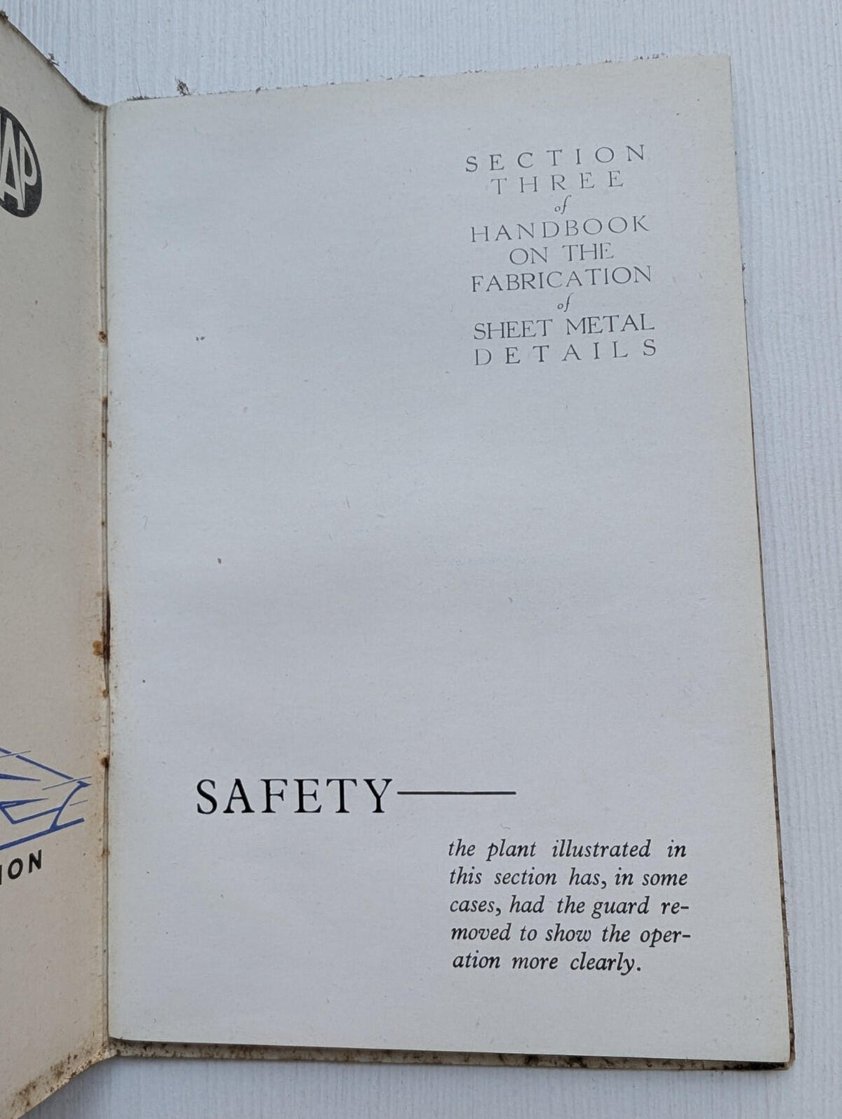 Handbook on The Fabrication of Sheet Metal Details - Sections 2, 3 & 4