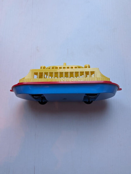 Vintage Yellow Plastic Ferryboat Toy - 1970s Approx
