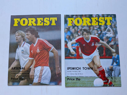 Nottingham Forest 1981 Match Programmes x23 Bundle