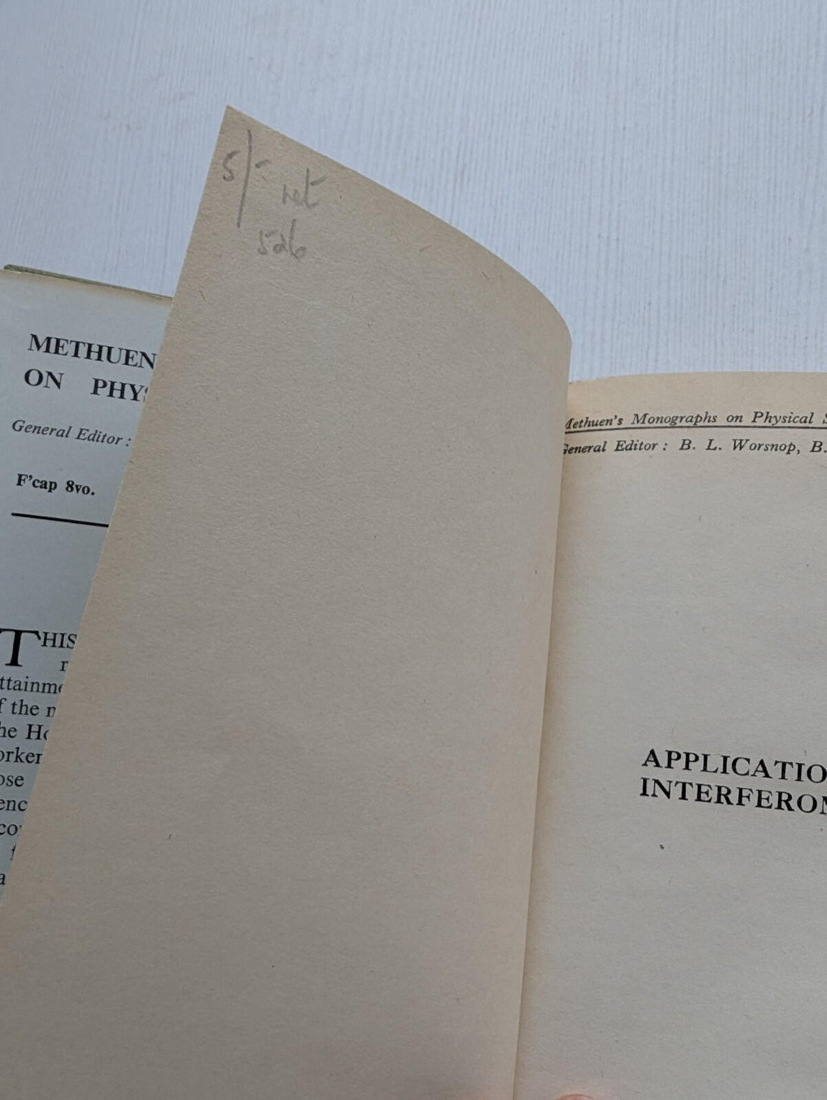 Applications of Interferometry by W. Ewart Williams - 1950 - Methuen & Co Ltd