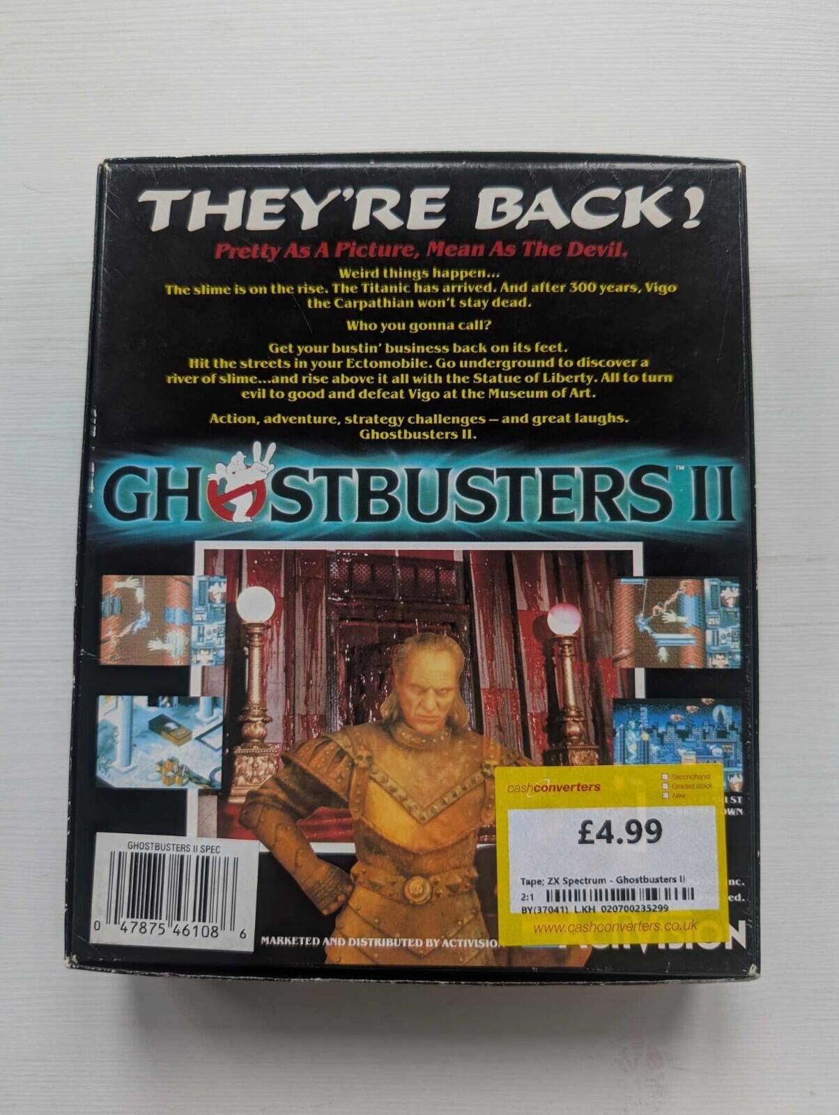 Ghostbusters II Sinclair Spectrum Game, Untested - See Details
