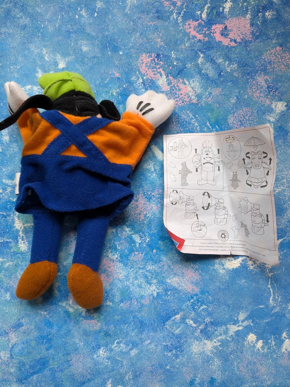 Goofy Hand Puppet Happy Meal Toy - 2001 - Disney/McDonalds