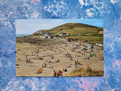 Vintage Croyde Postcard - The Beach - PTI345
