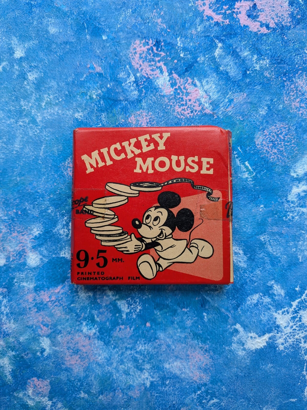 Vintage Mickey Mouse 9.5mm Cinematograph Film Reel - Sealed in Original Box