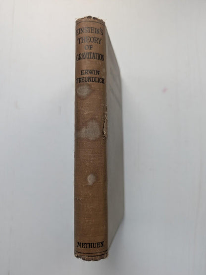Einstein's Theory of Gravitation by Erwin Freundlich - 1924 - Methuen & Co Ltd