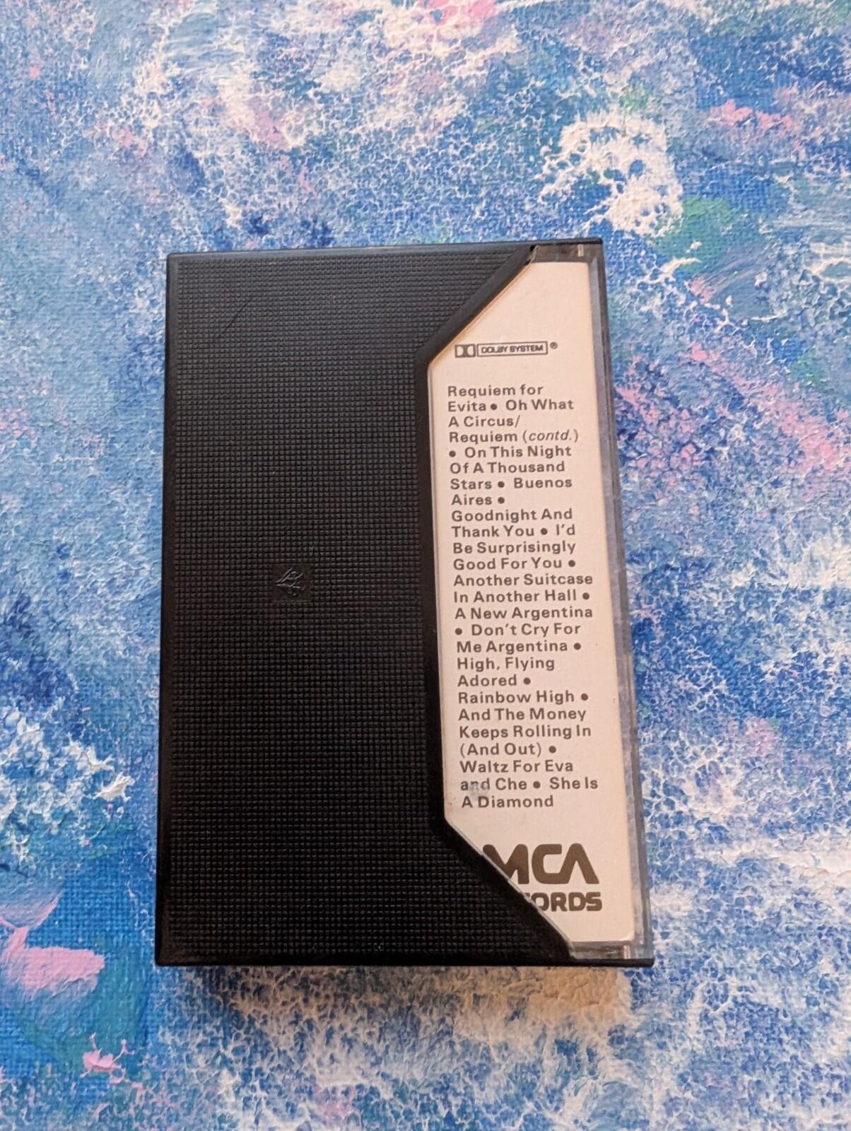 Evita - Original London Cast Recording - 1978 - MCA Records Cassette Tape