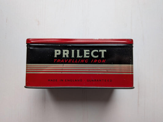 Vintage Prilect Travelling Iron Tin (Empty) - 1950s