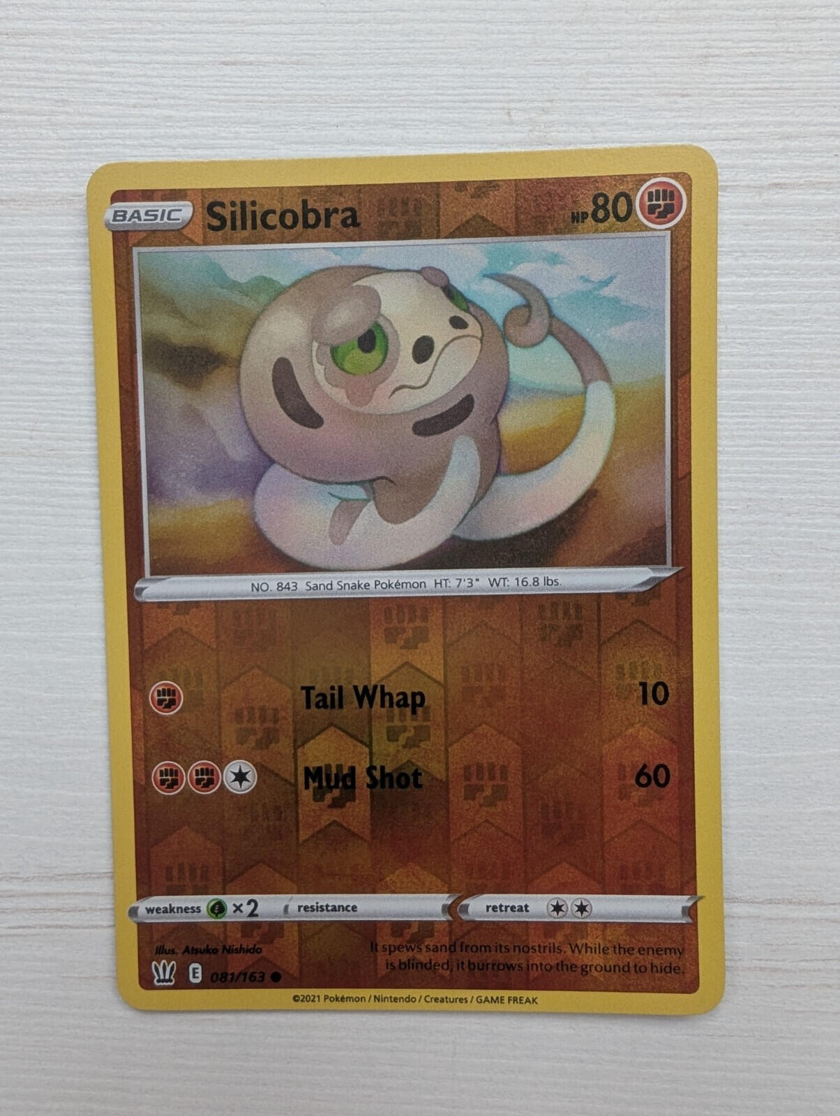 Silicobra 081/163 Reverse Holo - 2021 - Battle Styles