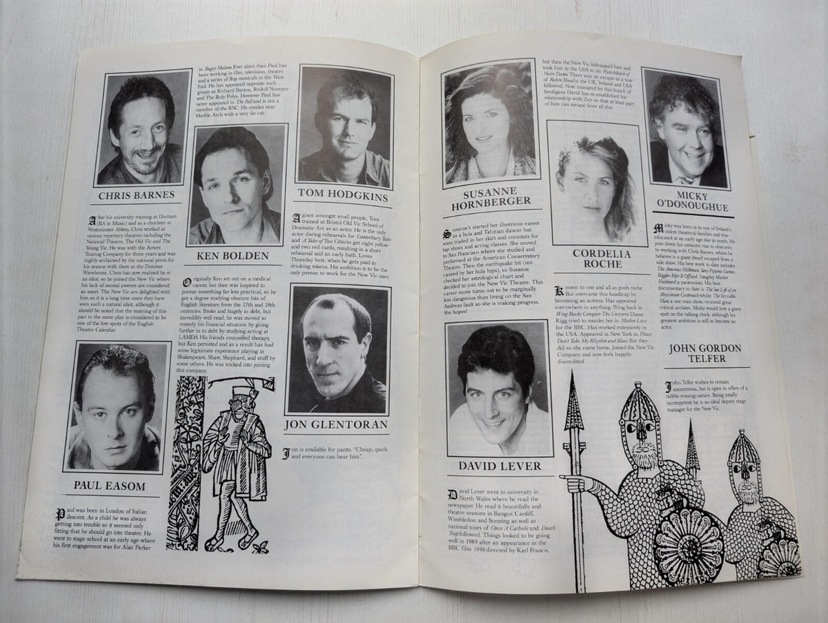 Canterbury Tales Palace Theatre Manchester - September 1990 Programme