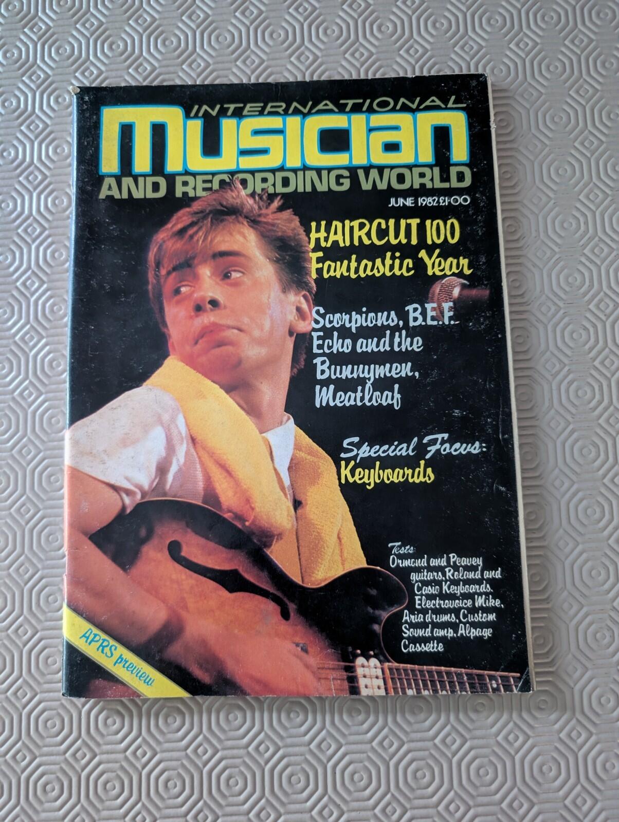 International Musician and Recording World June 1982 - Haircut 100 Cover