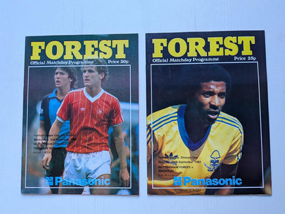 Nottingham Forest 1981 Match Programmes x23 Bundle